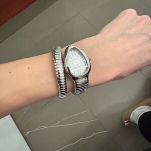 Bvlgari Silver Serpenti Tubogas Watch